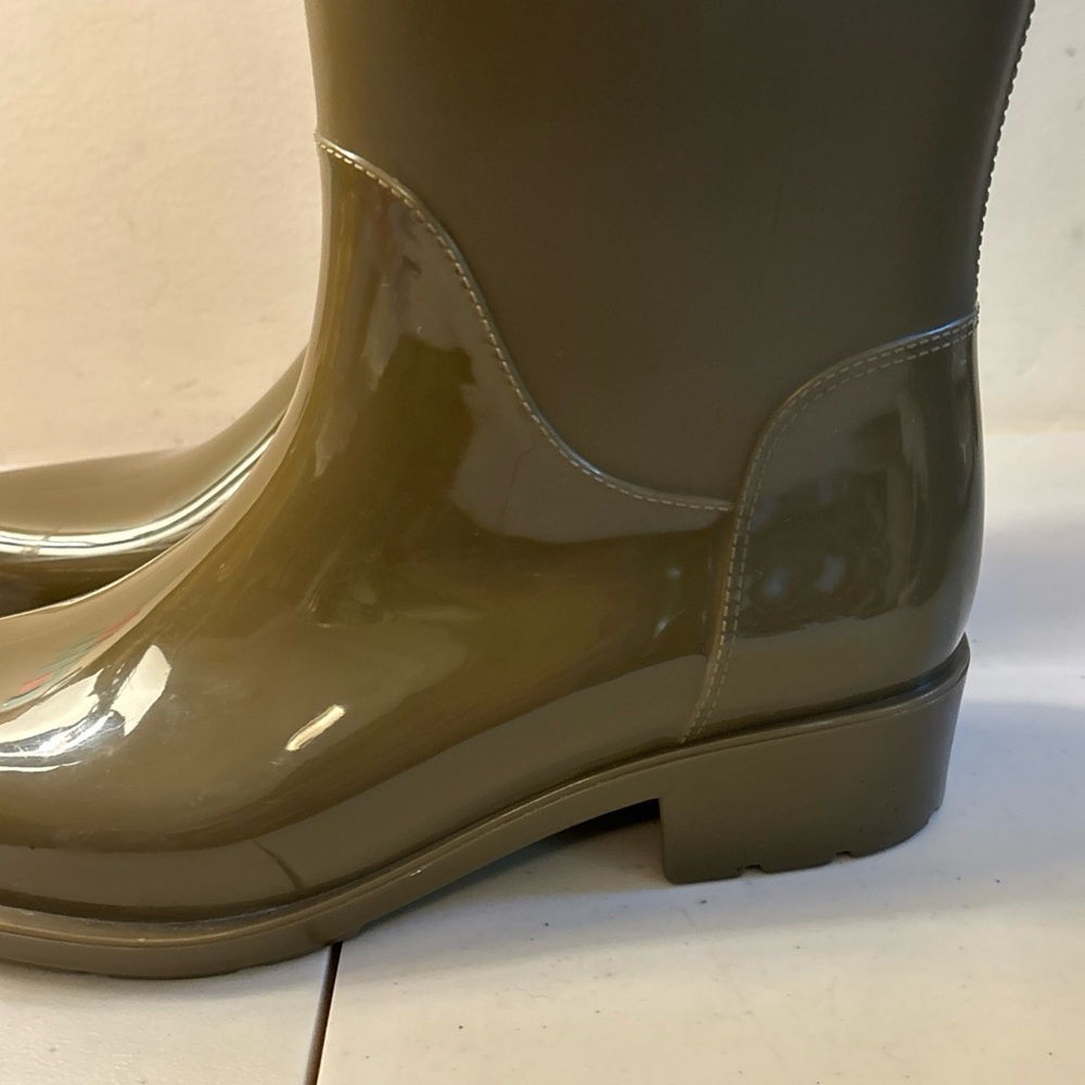 Sam Edelman Rubber Rain Glossy Knee-High Boots - Picture 9 of 14